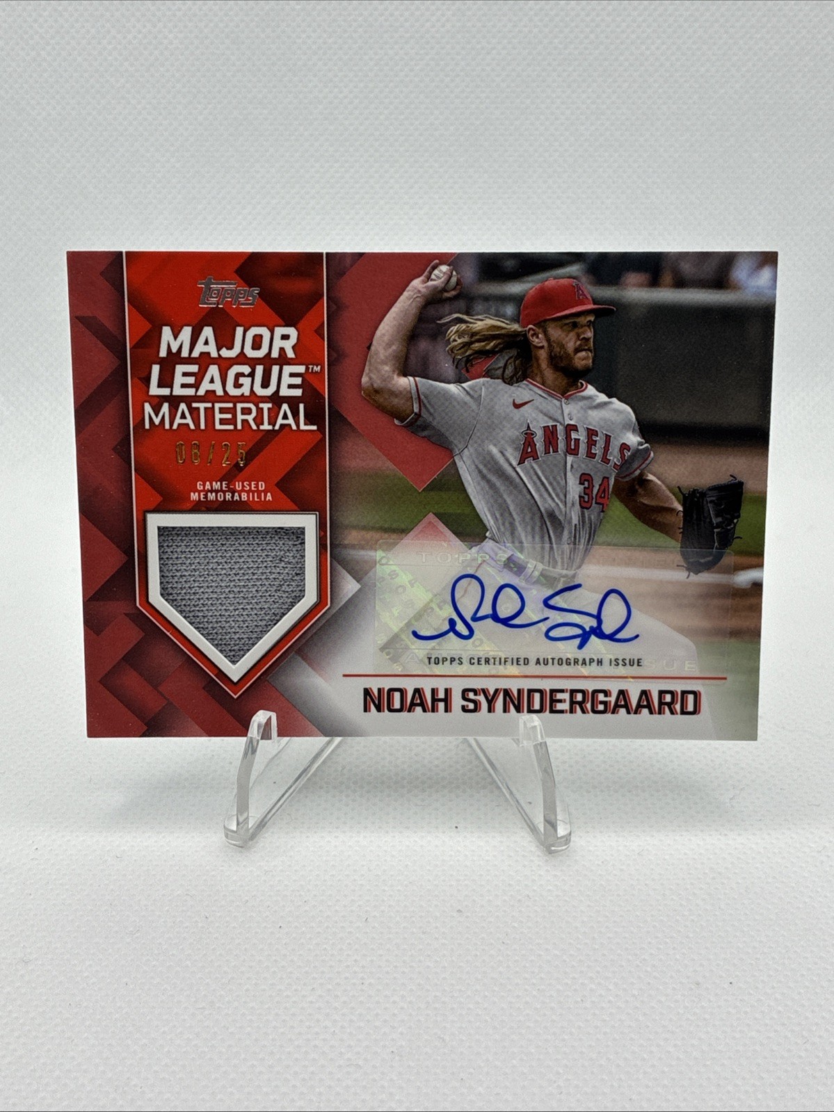 2022 Topps Series 2 Major League Material Auto /25 Noah Syndergaard #MLMA-NS