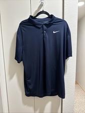 Nike Men's XL Golf Polo Shirt Dri-Fit Navy