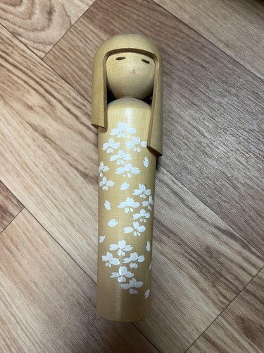 Bambola Giappone Creativa Kokeshi Imperatrice Showa Miyajima Artigianale 21cm Anni 70 Da Collezione - Foto 13 di 24
