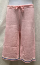 BODYWRAPPERS PINK SWEATER CROP PANTS DANCE GIRLS DRAWSTRING CHILD