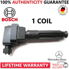 x1 OEM BOSCH Ignition Coil For 1996-1999 Mercedes-Benz 4.2L 5.0L, 0221504001