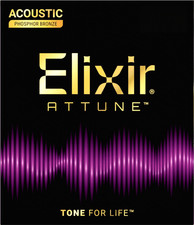 Elixir Strings Attune Phosphor Bronze Acoustic Guitar Strings - .012-.053