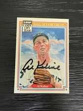 Tigers Al Kaline Siged 1987 Leaf Hall of Fame Greats AUTO