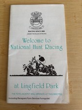 Spring Meeting, First Day Run At Lingfield Park 17/3/1989 Race Card