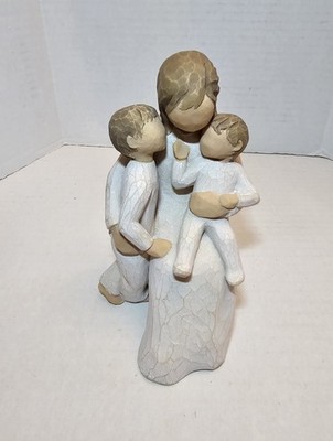 Willow Tree QUIETLY Sculpted Hand-Painted Figure Lady Boy Baby NEW IN BOX