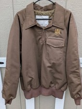 Vintage UPS United Parcel Service Uniform Pullover Jacket XL 1/4 Zip - READ DES!