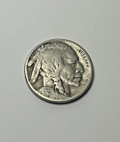1923 BUFFALO NICKEL INDIAN HEAD U.S FIVE CENT COIN VF UNCIRCULATED
