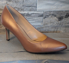 Nine West Women s 10 Brown Faux Leather Point...