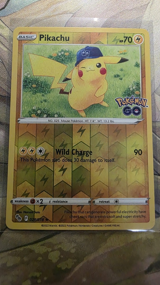 Pikachu- 28/78 -Pokemon Go - Common Reverse | eBay