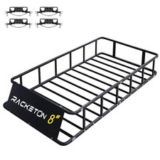Roof Cargo Rack for SUV Car Trucks,Heavy Duty Cargo Basket Anti-Rust 74  x39  x8  