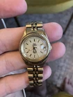 Vintage Timex Indiglo Womens Watch Gold Tone | Date | Steel Link Bracelet Dress⁠