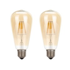 Vintage LED Edison Bulbs 4W Equivalent 60W,Daylight White 2700K, ST21/64 Antique