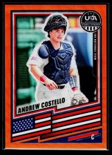 2026 Panini Stars & Stripes Orange Wave /75 #32 Andrew Costello 18U