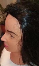 Mannequin Head Dark Hair Cosmetology Vintage XLT