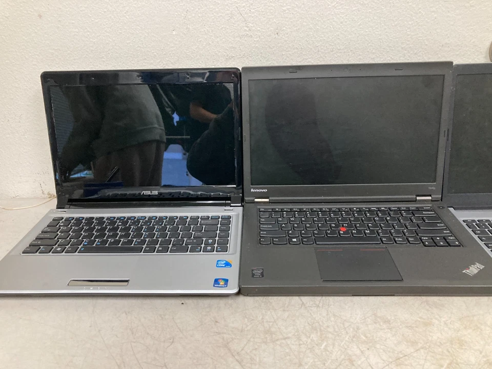 Lote de 3 Portátiles Lenovo ThinkPad ASUS Acer Marcas Mixtas Sin Probar Foto 2 de 4