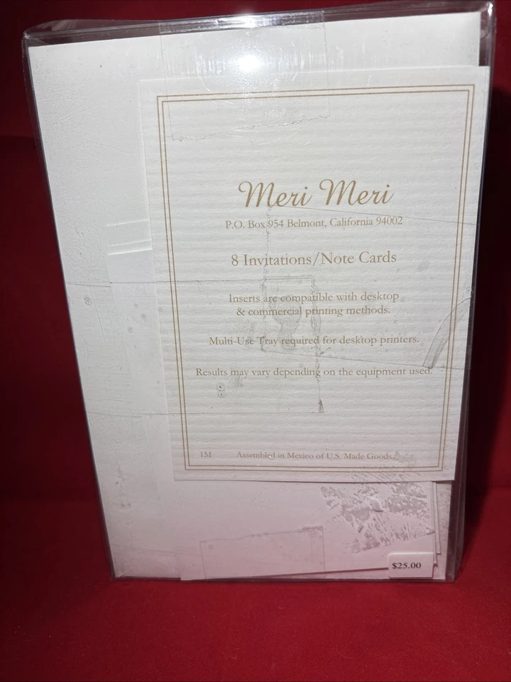 Meri Meri Baby Shower Invitations/Notecards New In Box 16 (2sets Of 8) Bunny - Image 4 of 4