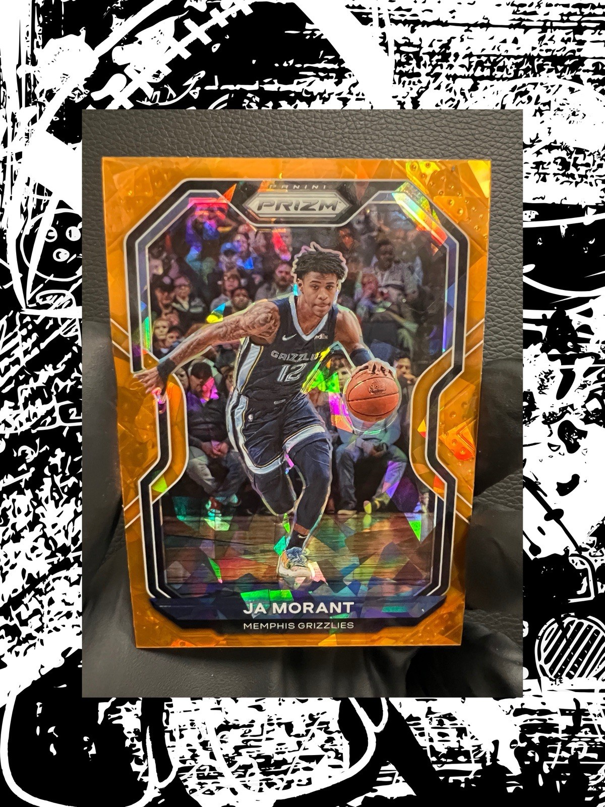2020-21 Panini Prizm #115 Ja Morant Orange Ice Prizms