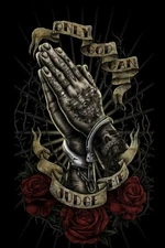 Men’s Graphic T-Shirt – Street Art, Chicano, Gangster, Skull, Lowrider Style Tee