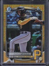 2025 Bowman Chrome Jhonny Severino BCP-233 1st Gold Shimmer Refractor /50 