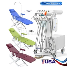 Dental Portable Mobile Delivery Unit System Air Compressor Suction Syringe/Chair
