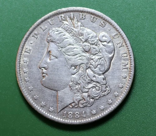 1884 O Silver Morgan Dollar XF AU