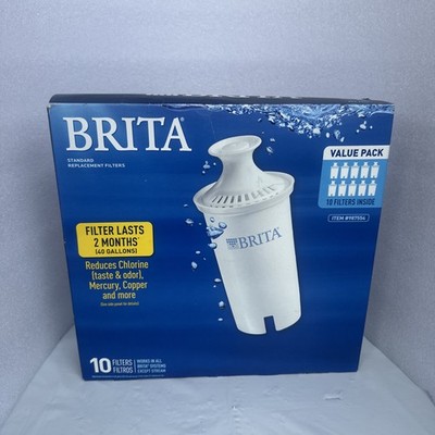 Brita - Standard Replacement Water Filter - 987554 - 8 Pack - Open Box