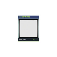 Dennerle Nano Cube 20 Liter mit Abdeckscheibe, Rückwandfolie und Schutzunterlage