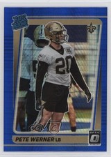 2021 Panini Donruss Optic Rated Rookie Blue Hyper Prizm Pete Werner #276 0nr3