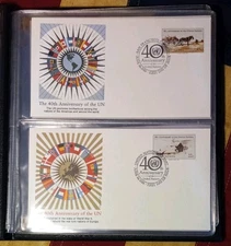 💥 Vintage 1985 First Day Issue Stamp Covers United Nations Commemorative Set