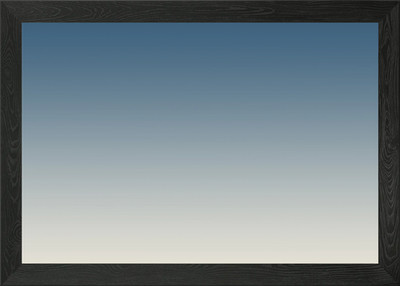 Blue Cream Gradient Framed Wall Art Poster Canvas Print Picture