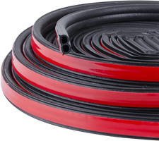 52.4Ft Universal Self Adhesive Weather Seal Strip for Auto, 51/100 X 1/5 Inch Th