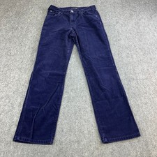 Armani Womens Corduroy Trousers Pants Straight 29 29 UK 8 Purple Vintage