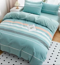 Good Quality 100% Cotton Duvet Cover with Two Pillow Cases
