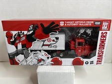New Transformers Target Optimus Prime & Autobot Bullseye Takara Tomy Hasbro