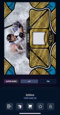 DIGITAL TOPPS BUNT Ichiro TIER ONE 25 SUPER RARE RELIC Read