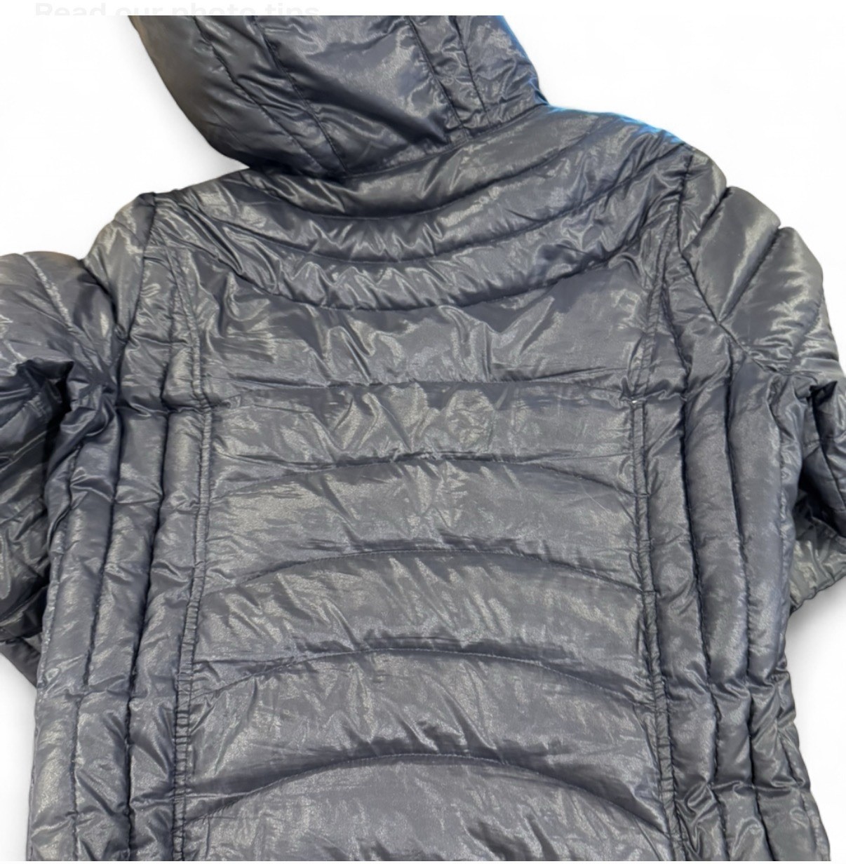 Andrew Marc Down Packable Jacketl Small Navy Quil… - image 3