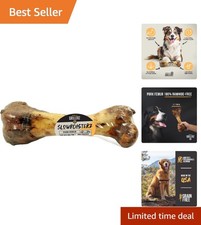 Grillerz Natural Pork Femur Bone for Dogs - Rawhide Free Dental Treat, 6 oz