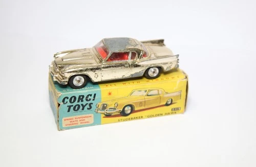 Corgi 211S Studebaker Golden Hawk In Original Box - Poor Example