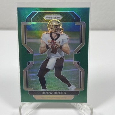 DREW BREES 2021 Panini Prizm GREEN Prizm #309 NEW ORLEANS SAINTS NM Card