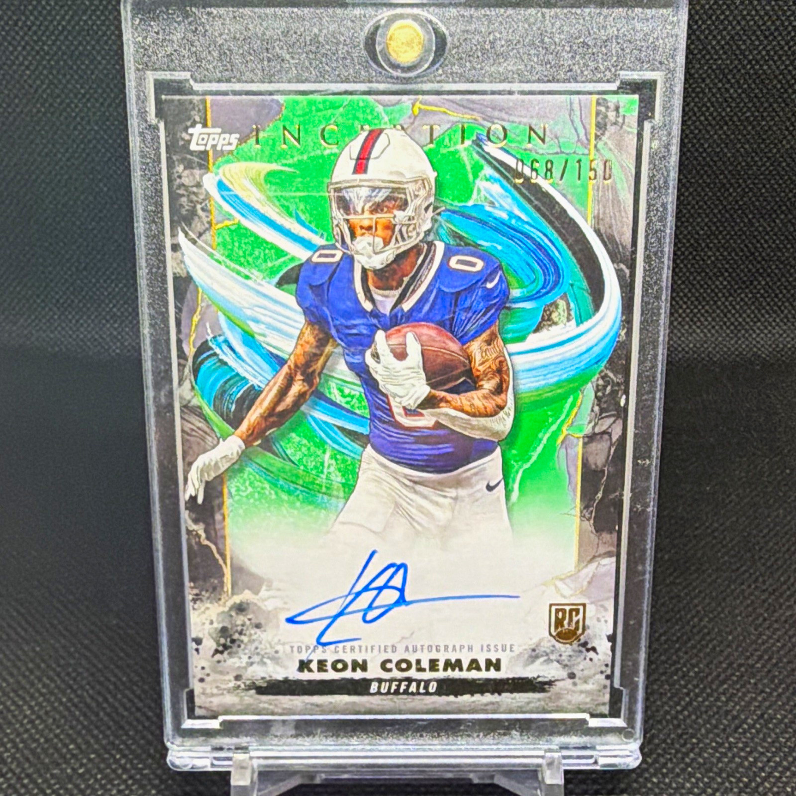 Keon Coleman Topps Inception Rookie Autographs #RAKC Base