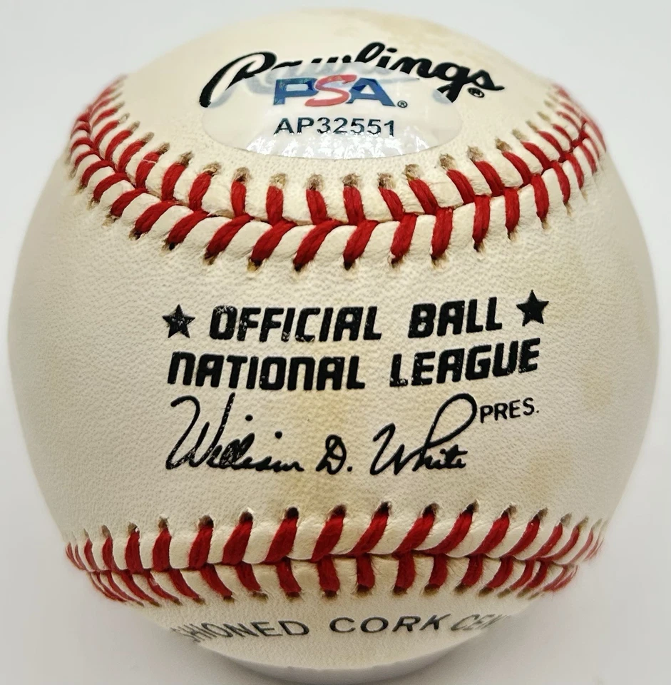 Hank Aaron Signed Official National League Baseball ONLB Auto Braves PSA/DNA COA - Image 2 of 2