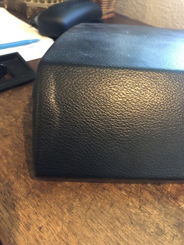VW MK1 Jetta Golf Cabrio Black Soft Dashboard Glovebox Lid Cover 171857120D KEY - Picture 2 of 4
