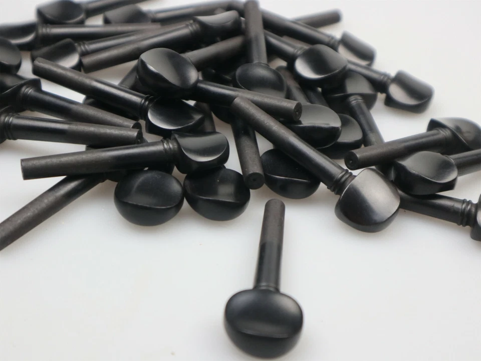 100pcs Black Violin Pegs Ebony Without Paris eye, 4/4 Violin String Tuning Peg - Image 3 of 4