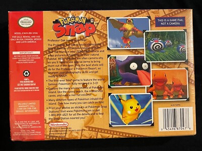 Pokemon Snap (Nintendo 64, 1999) NEW / SEALED / AUTHENTIC N64