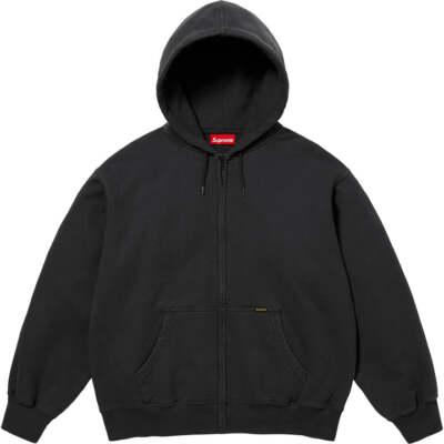Supreme Work Zip Up Hooded Sweatshirt Black | eBay
