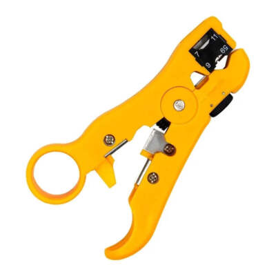 Multifunctional Wire Pliers Yellow Rotary Wire Stripper Adjustable Distance STP/