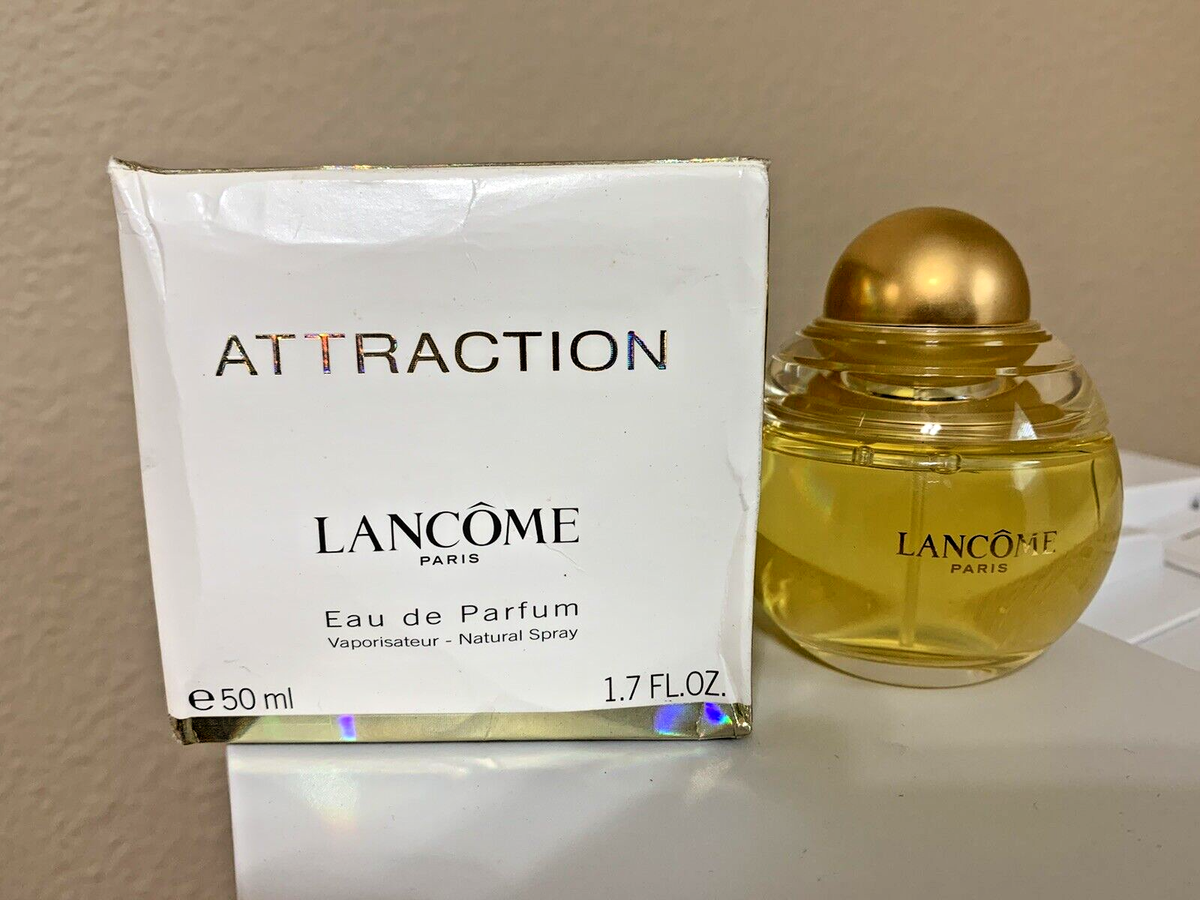 NIB ATTRACTION BY LANCOME EAU DE PARFUM SPRAY 50 ML FL OZ HARD