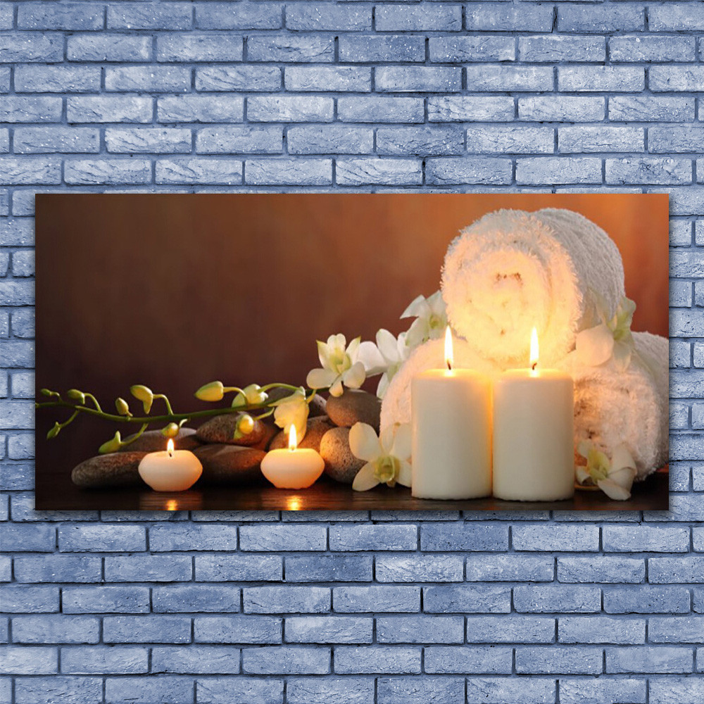 Tableau sous verre grand format pour habiller un grand mur vide salon