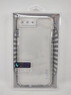 LAUT IPhone 8 Plus/7 Plus/6 Plus Case Fluro - White/Clear