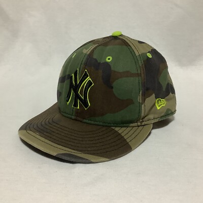 New York Yankees Camouflage Fitted Hat Size 7 1/2 New Era 59FIFTY